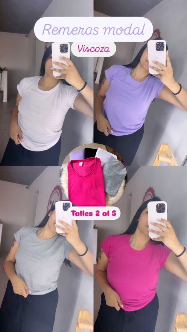 REMERAS MODAL T2-5 (x4) - Imagen 3