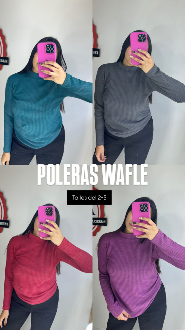 POLERAS WAFLE (x4) - Imagen 2