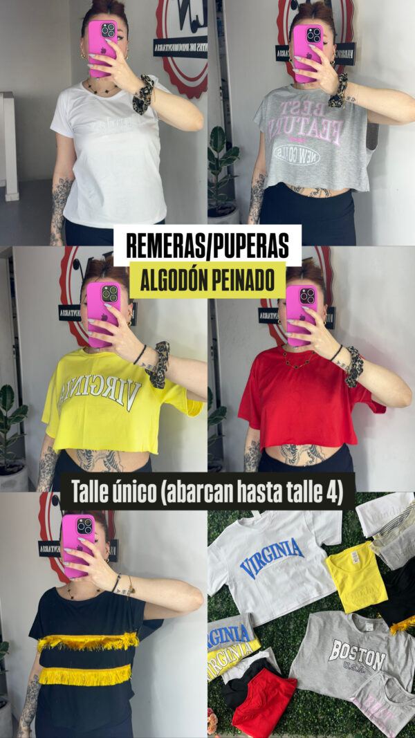 REMERAS/PUPERAS PEINADO (x3) - Imagen 2