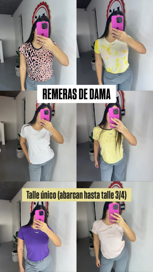 REMERAS DE DAMA (x4) - Imagen 2