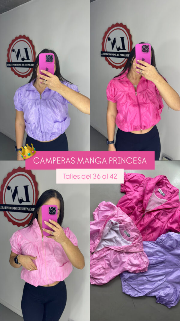 CAMPERAS MANGA PRINCESA (x4) - Imagen 3
