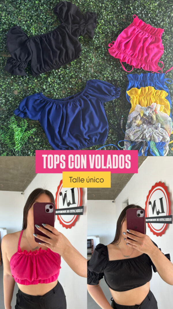 TOPS CON VOLADOS (x3) - Imagen 2