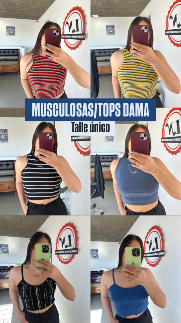 MUSCULOSAS/TOPS DAMA(x3) - Imagen 2
