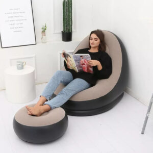 🛋️ SILLÓN INFLABLE CON APOYAPIES – ESTILO PUFF RELAX (x1)