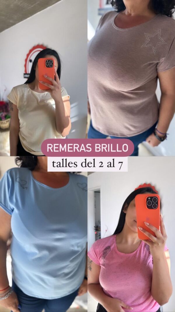 REMERAS SPUM BRILLO (x6) - Imagen 3
