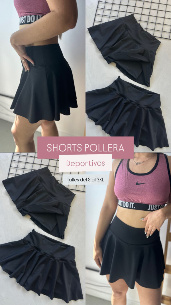 SHORTS POLLERA DEPORT (x5) - Imagen 3