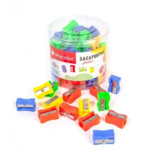 SACAPUNTAS PLÁSTICOS X72unid (X1CAJA)