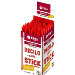 BOLÍGRAFO ROJO x50unid (X1CAJA)