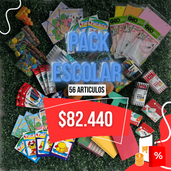 📚 PACK ESCOLAR – 56 ARTÍCULOS 📚