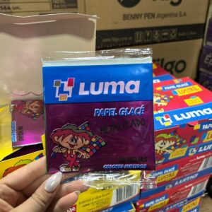 PAPEL GLACE METALIZADO (X6PAQUETES)